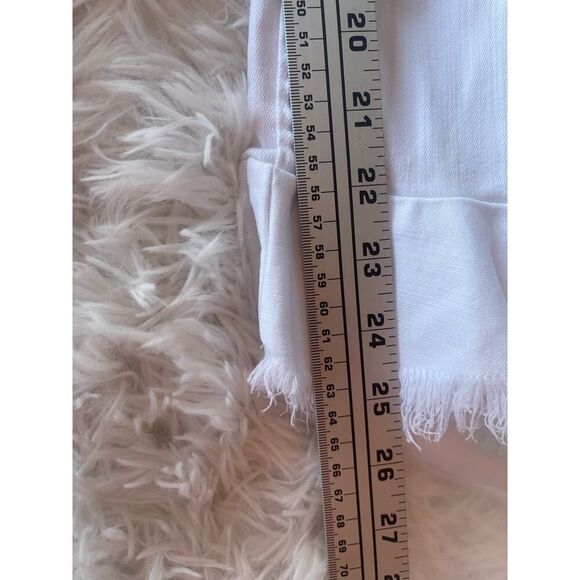 AOLA Jeans Los Angeles Zoe ruffle hem jeans white women’s size 25 - Picture 11 of 12